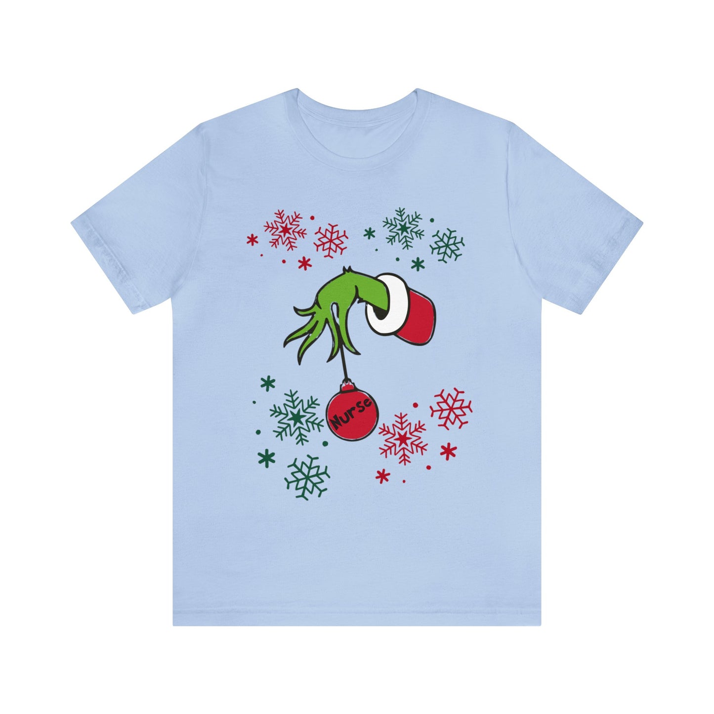 Grinch Nurse Unisex Jersey Short Sleeve Tee