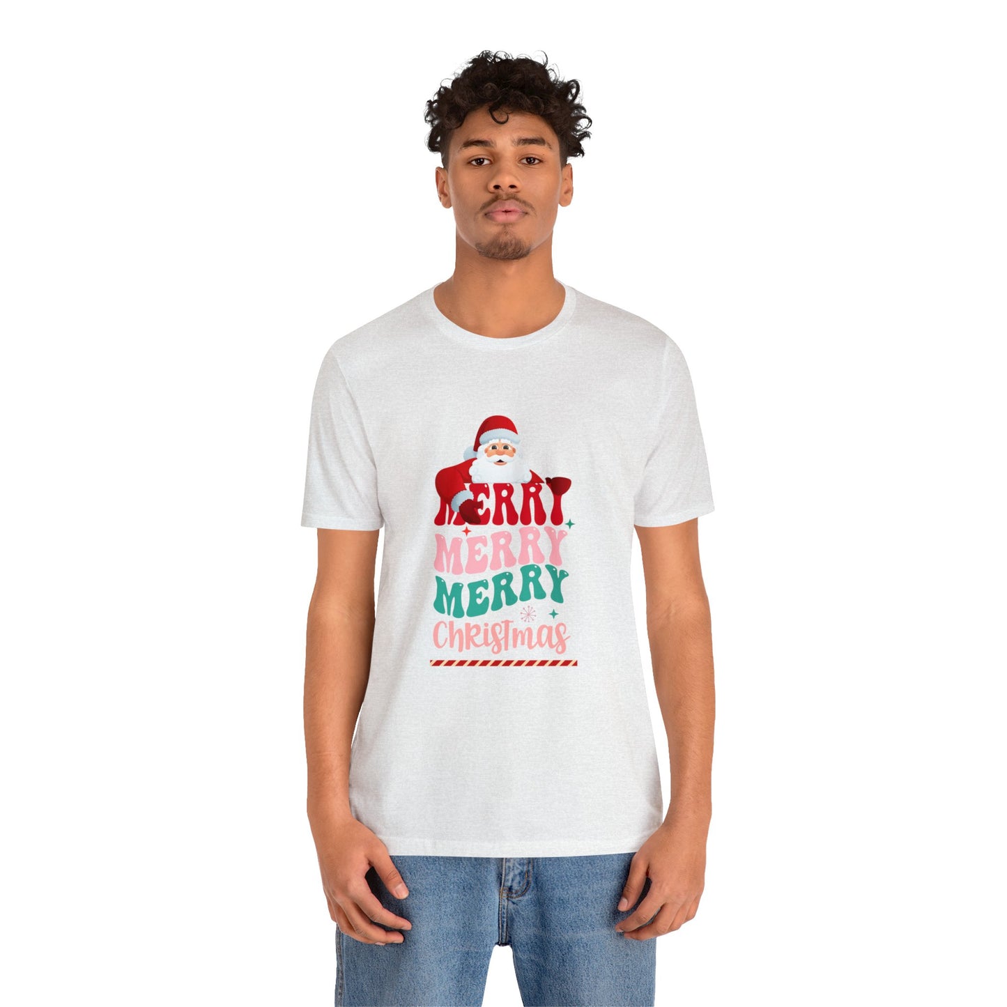 Merry Merry Christmas Unisex Jersey Short Sleeve Tee
