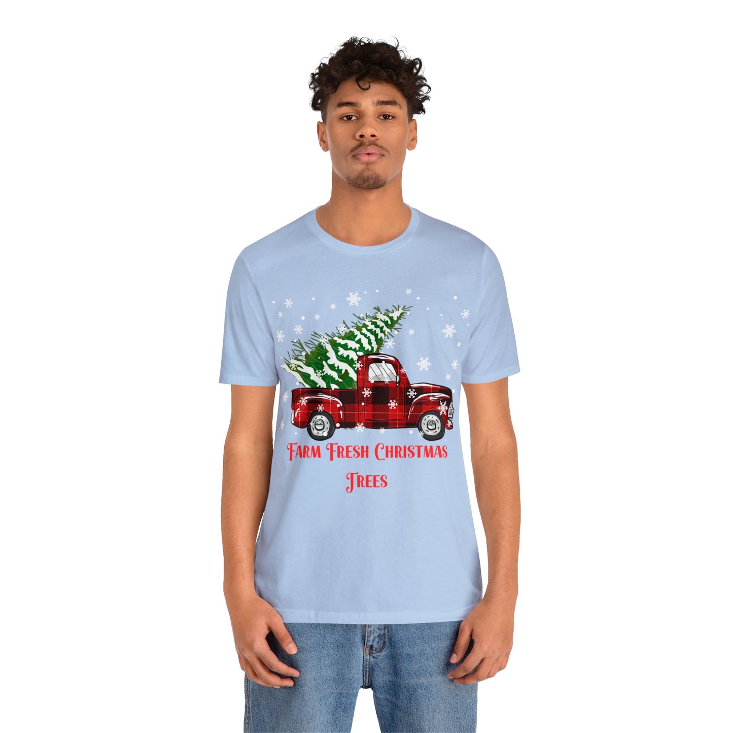 Farm Fresh Christmas Trees Unisex Jersey Short Sleeve Tee