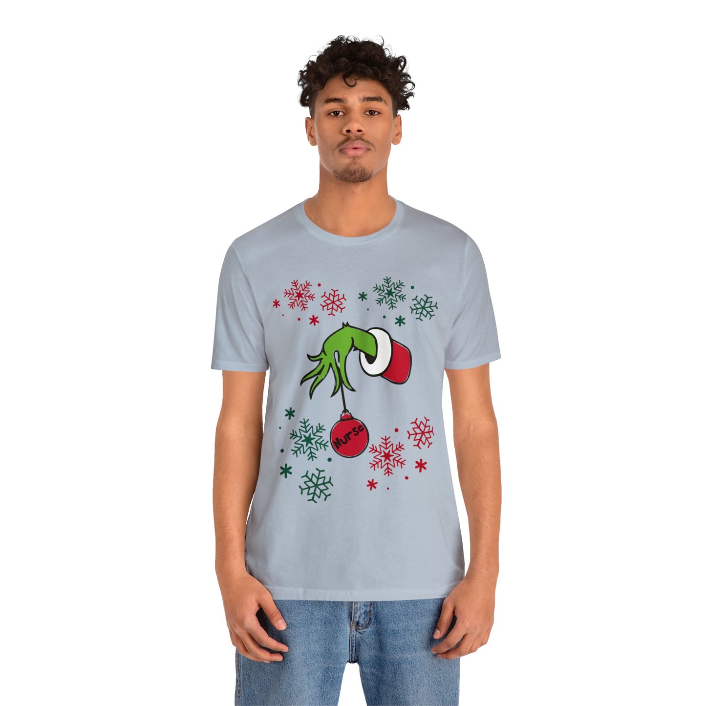 Grinch Nurse Unisex Jersey Short Sleeve Tee