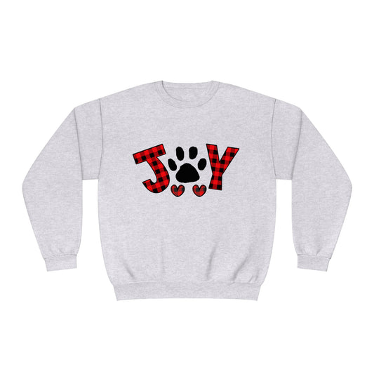 Joy Dog Paw Print Unisex NuBlend® Crewneck Sweatshirt