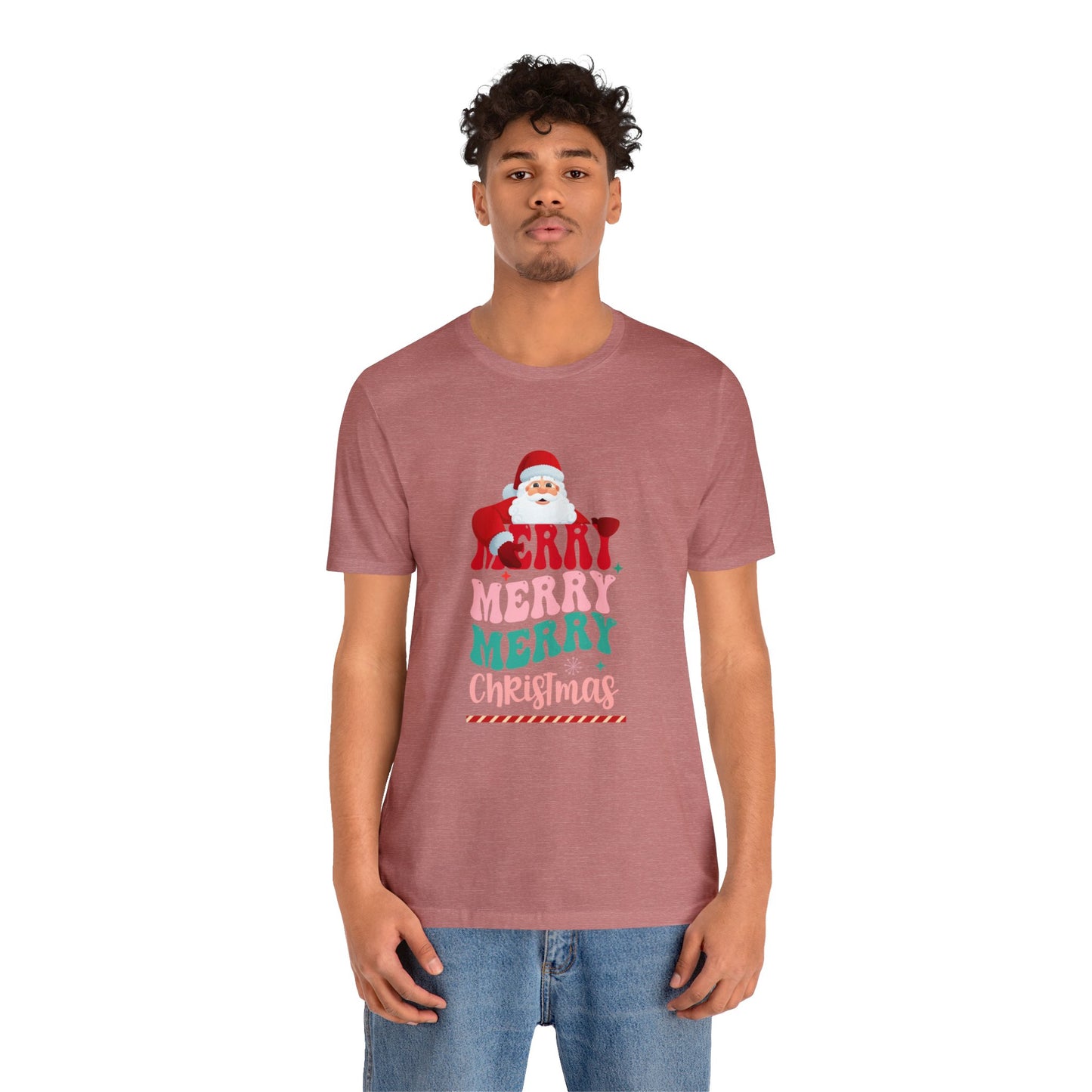 Merry Merry Christmas Unisex Jersey Short Sleeve Tee