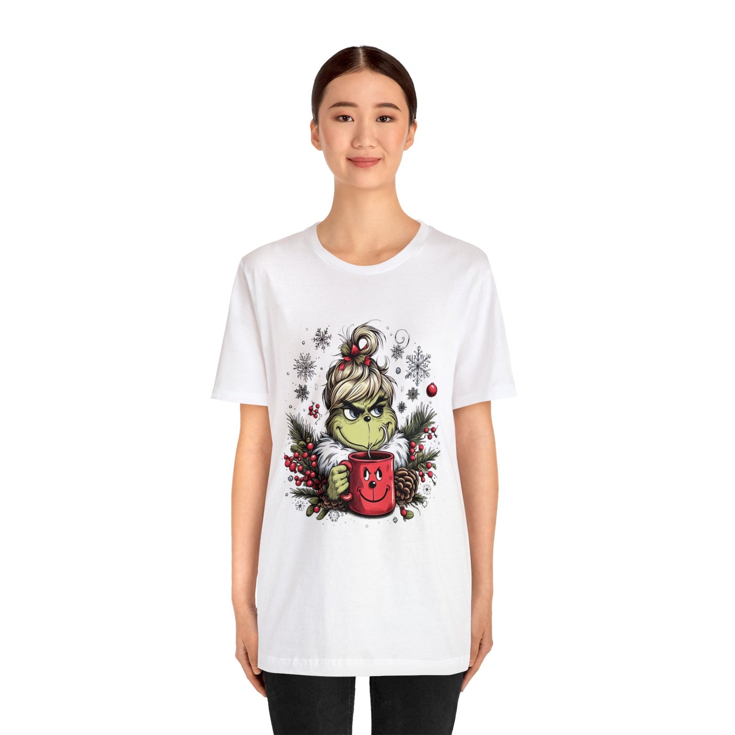 Girl Grinch Coffee Unisex Jersey Short Sleeve Tee