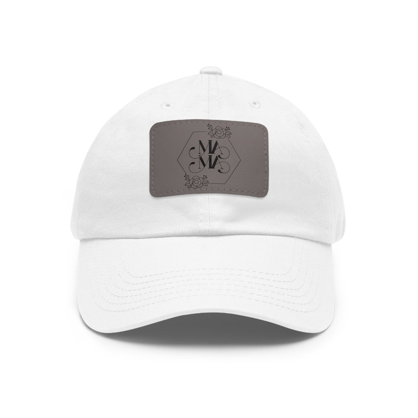 Mama Hat with Leather Patch (Rectangle)
