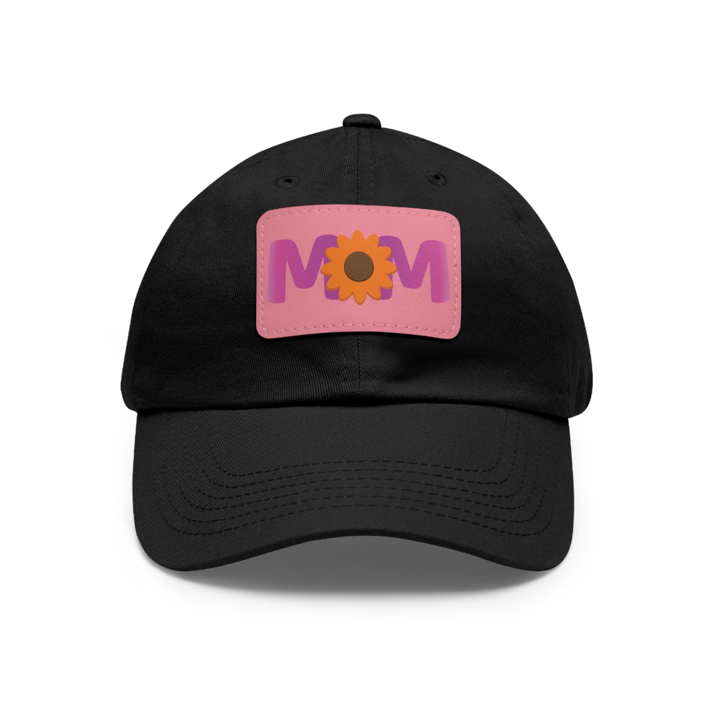 Mom Hat with Leather Patch (Rectangle)