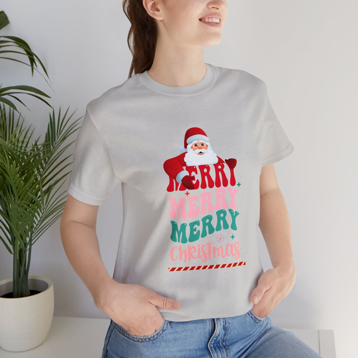 Merry Merry Christmas Unisex Jersey Short Sleeve Tee