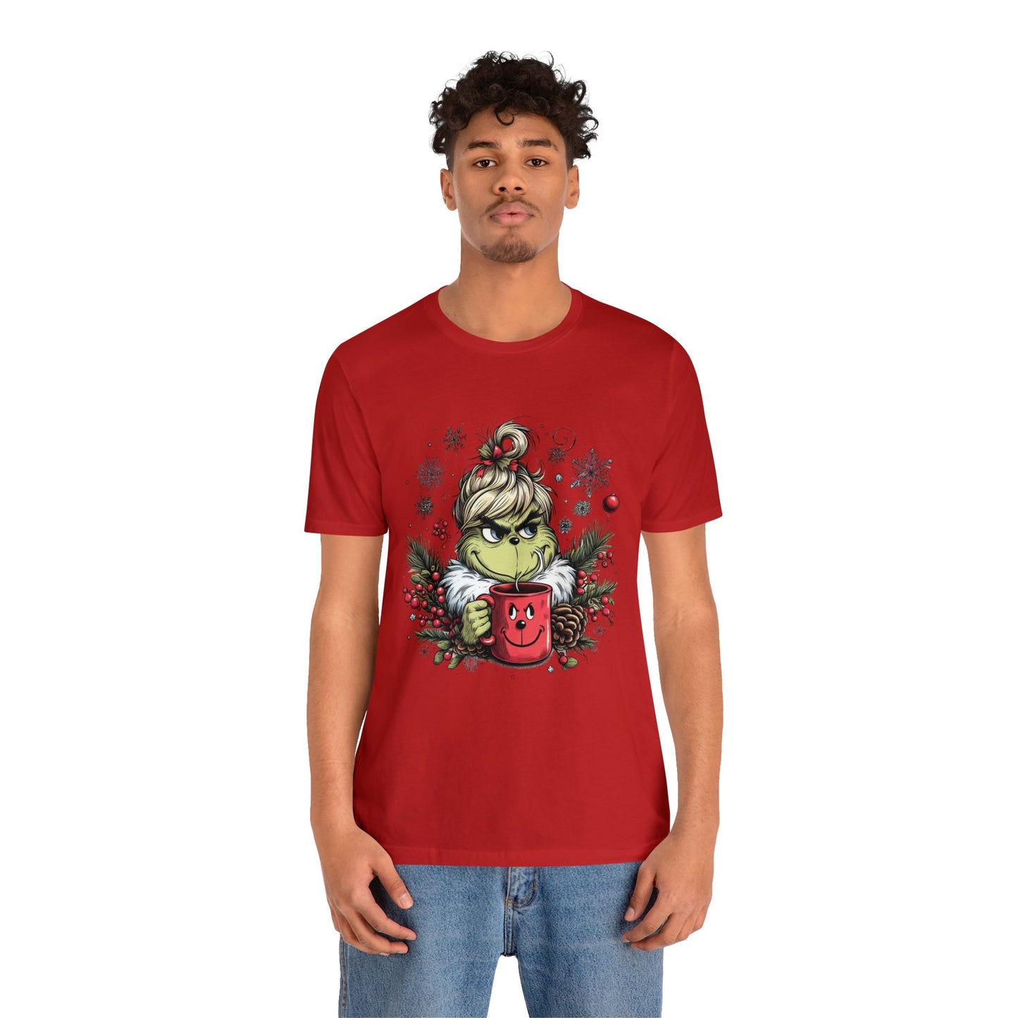 Girl Grinch Coffee Unisex Jersey Short Sleeve Tee