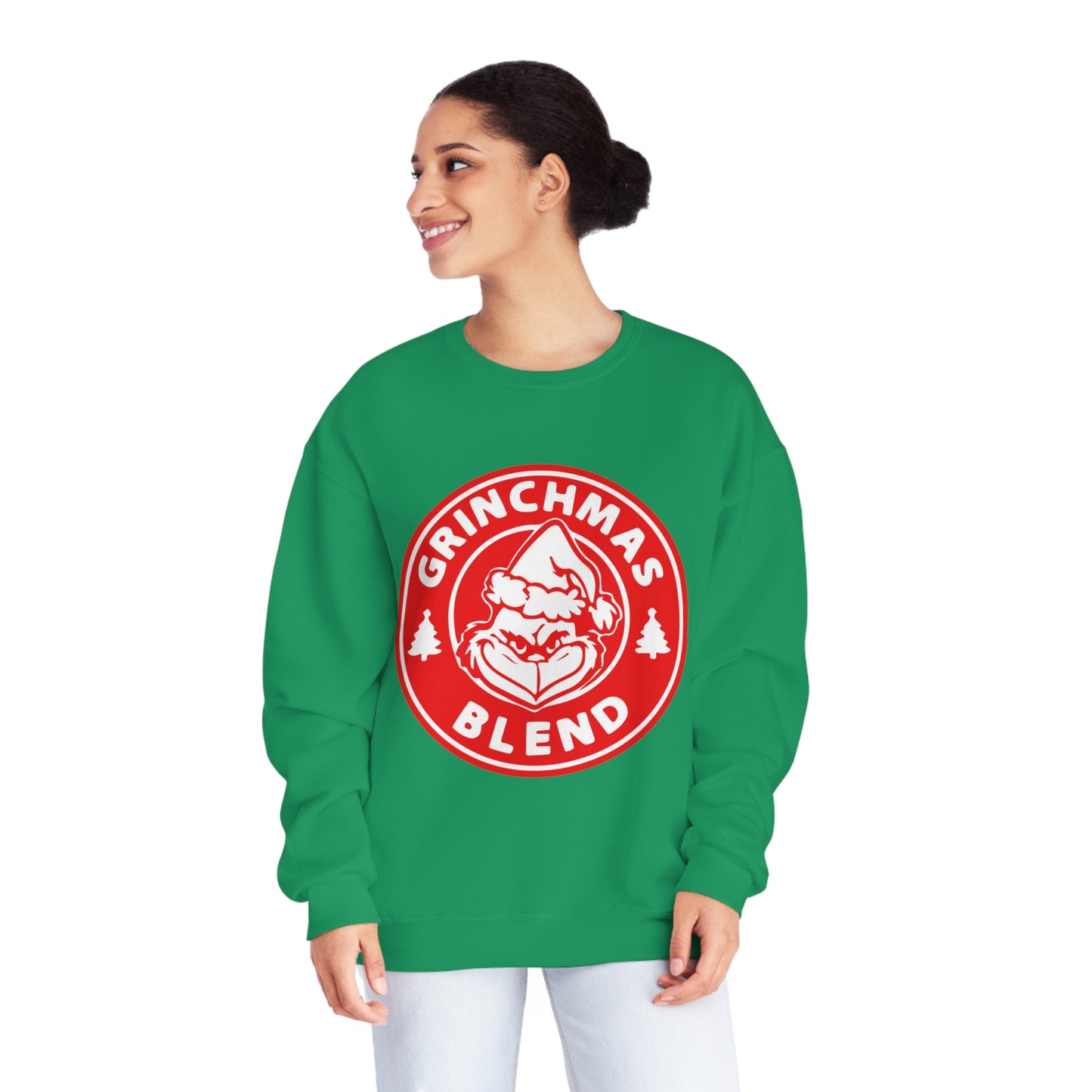 Grinchmas Coffee Red Unisex NuBlend® Crewneck Sweatshirt