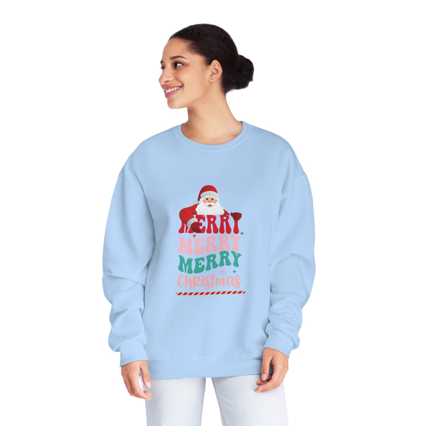 Merry Merry Christmas Unisex NuBlend® Crewneck Sweatshirt