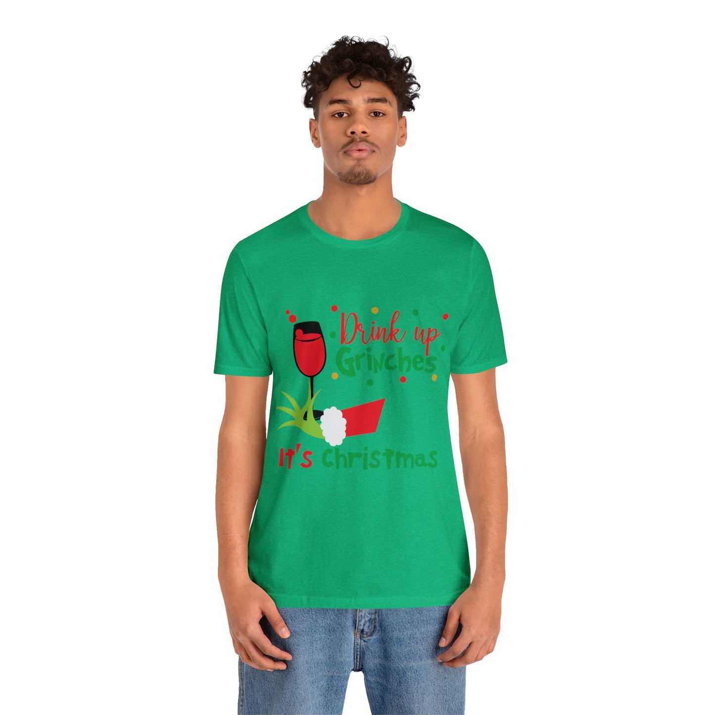Drink Up Grinches Unisex Jersey Short Sleeve Tee