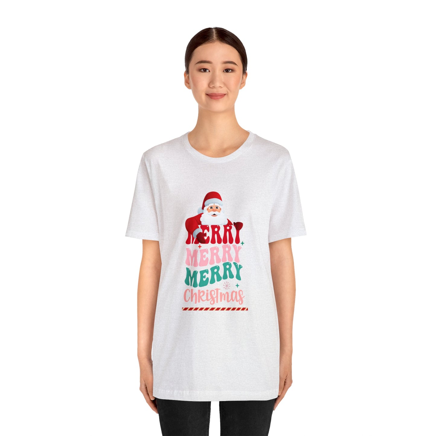 Merry Merry Christmas Unisex Jersey Short Sleeve Tee