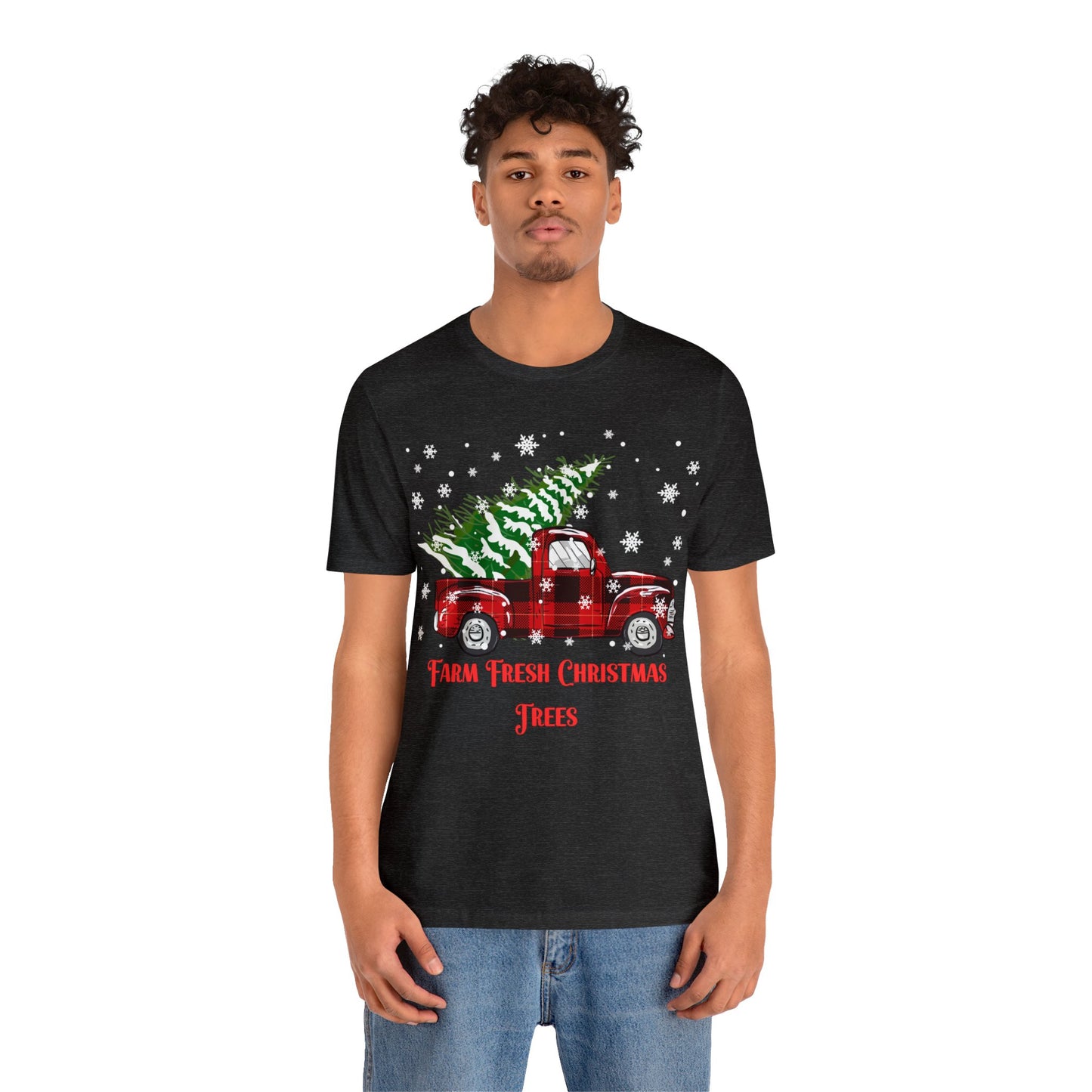 Farm Fresh Christmas Trees Unisex Jersey Short Sleeve Tee