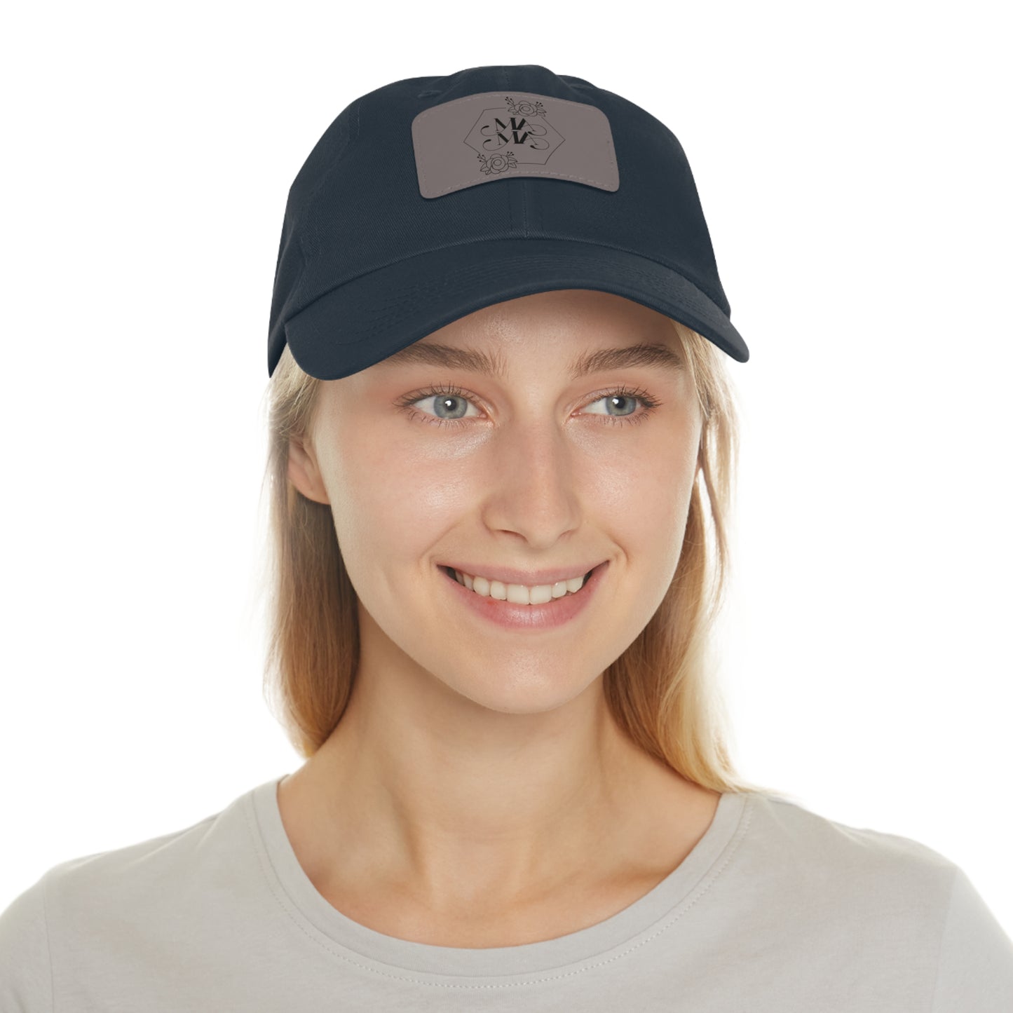 Mama Hat with Leather Patch (Rectangle)