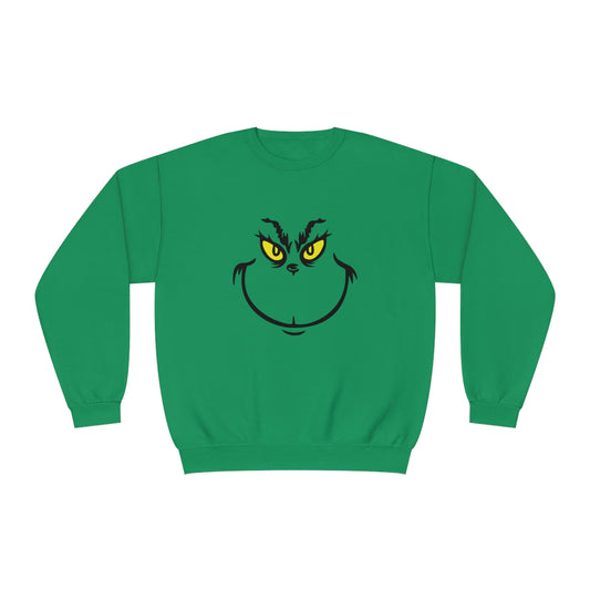 Grinch Face Unisex NuBlend® Crewneck Sweatshirt