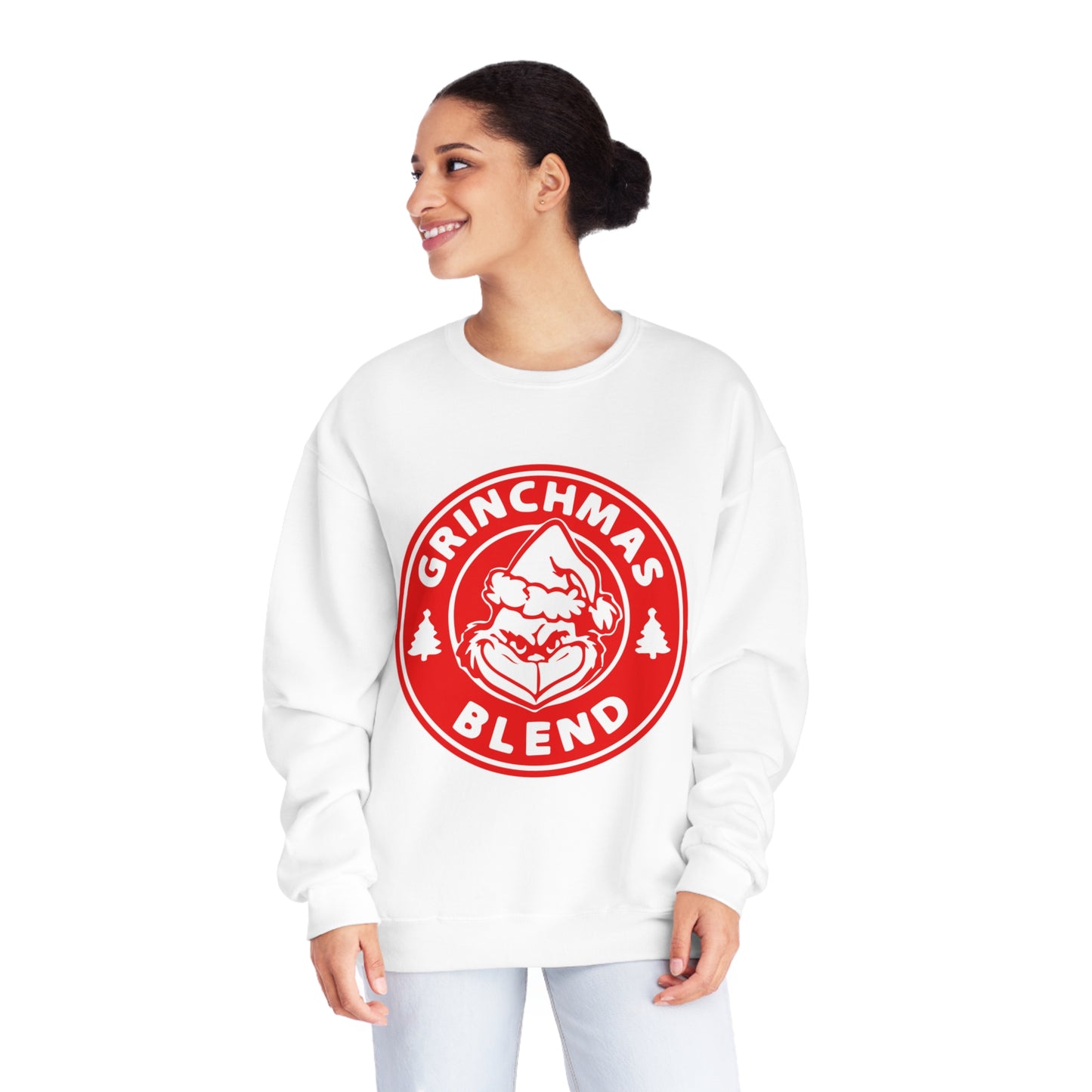 Grinchmas Coffee Red Unisex NuBlend® Crewneck Sweatshirt