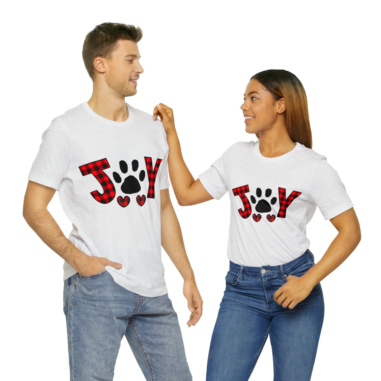 Joy Paw Print Unisex Jersey Short Sleeve Tee