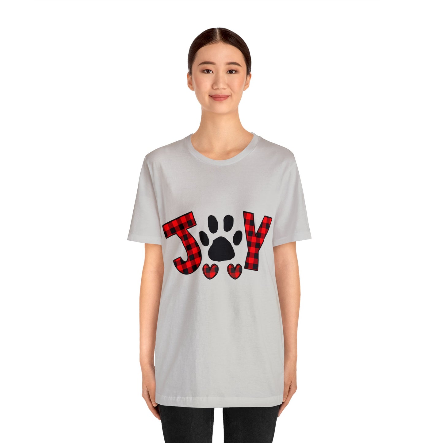 Joy Paw Print Unisex Jersey Short Sleeve Tee
