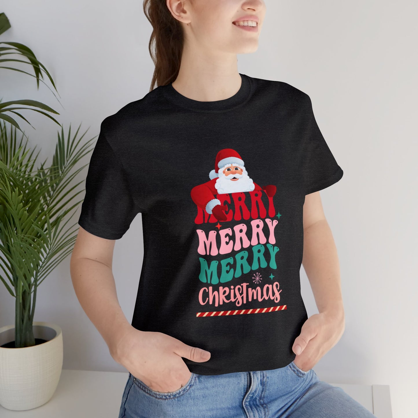 Merry Merry Christmas Unisex Jersey Short Sleeve Tee