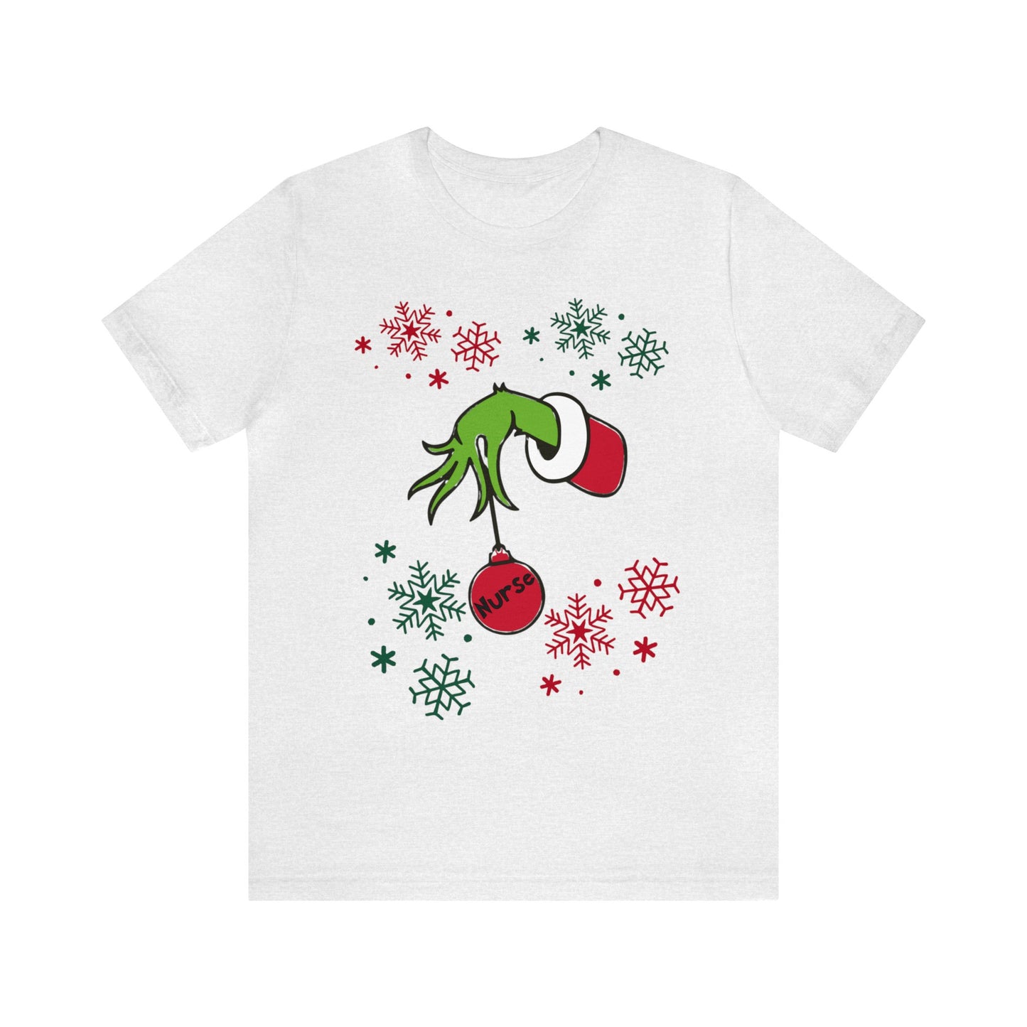 Grinch Nurse Unisex Jersey Short Sleeve Tee