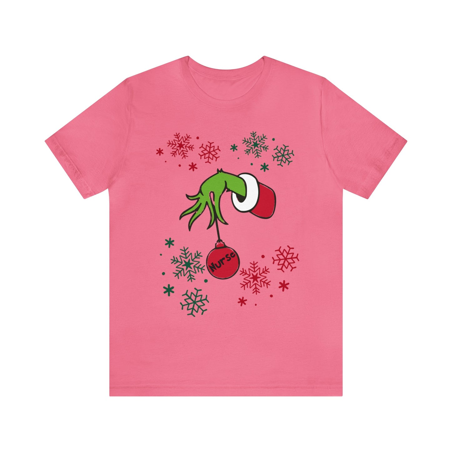 Grinch Nurse Unisex Jersey Short Sleeve Tee