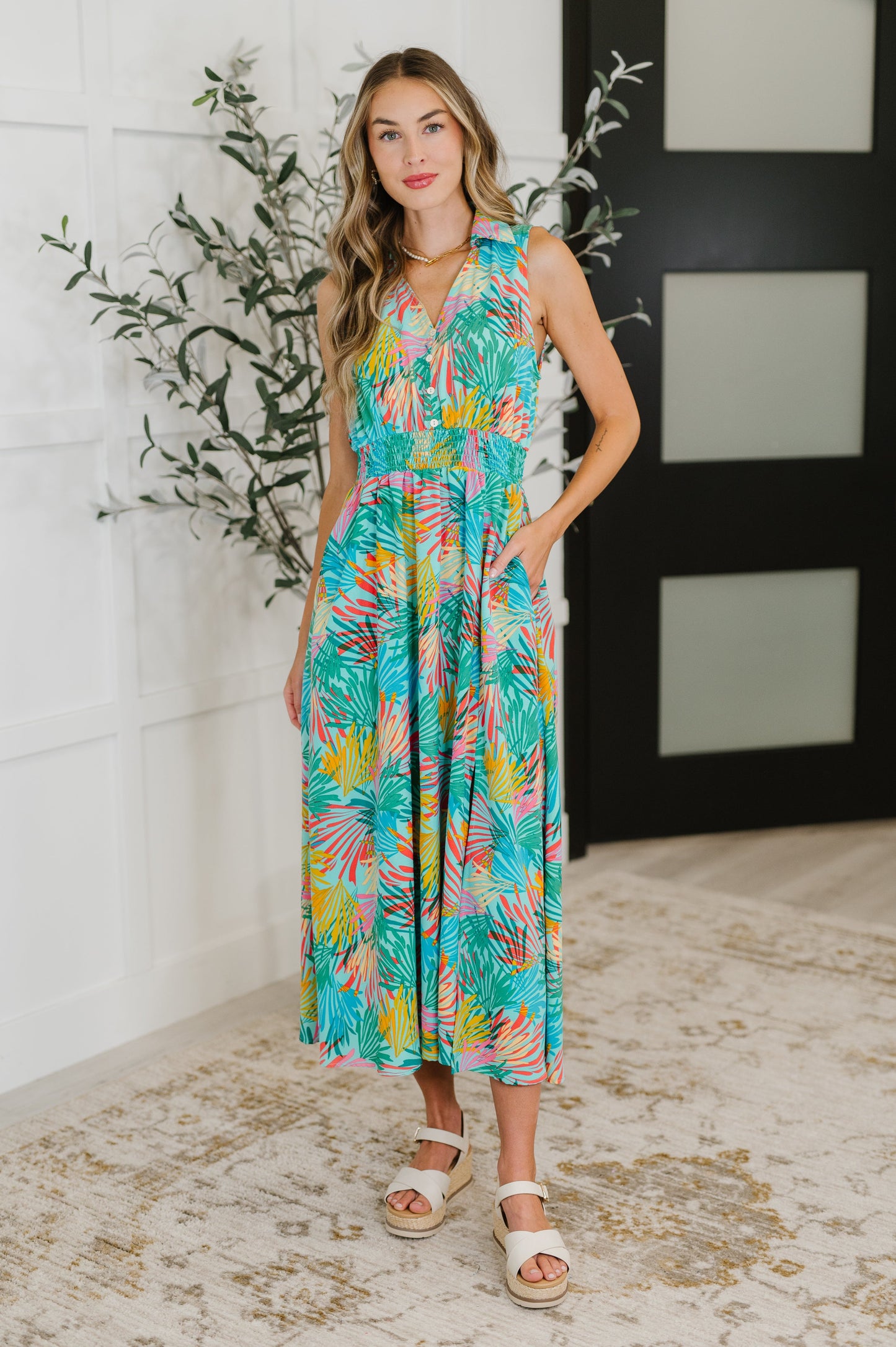 Don't Be Shy, Babe Sleeveless Dress in Mint