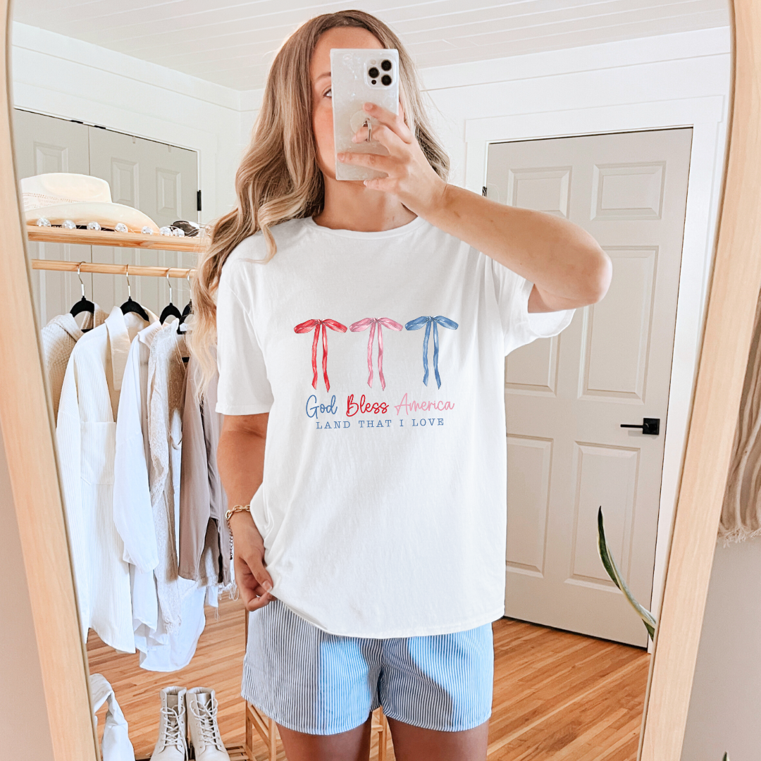 God Bless America, Land that I Love Graphic Tee
