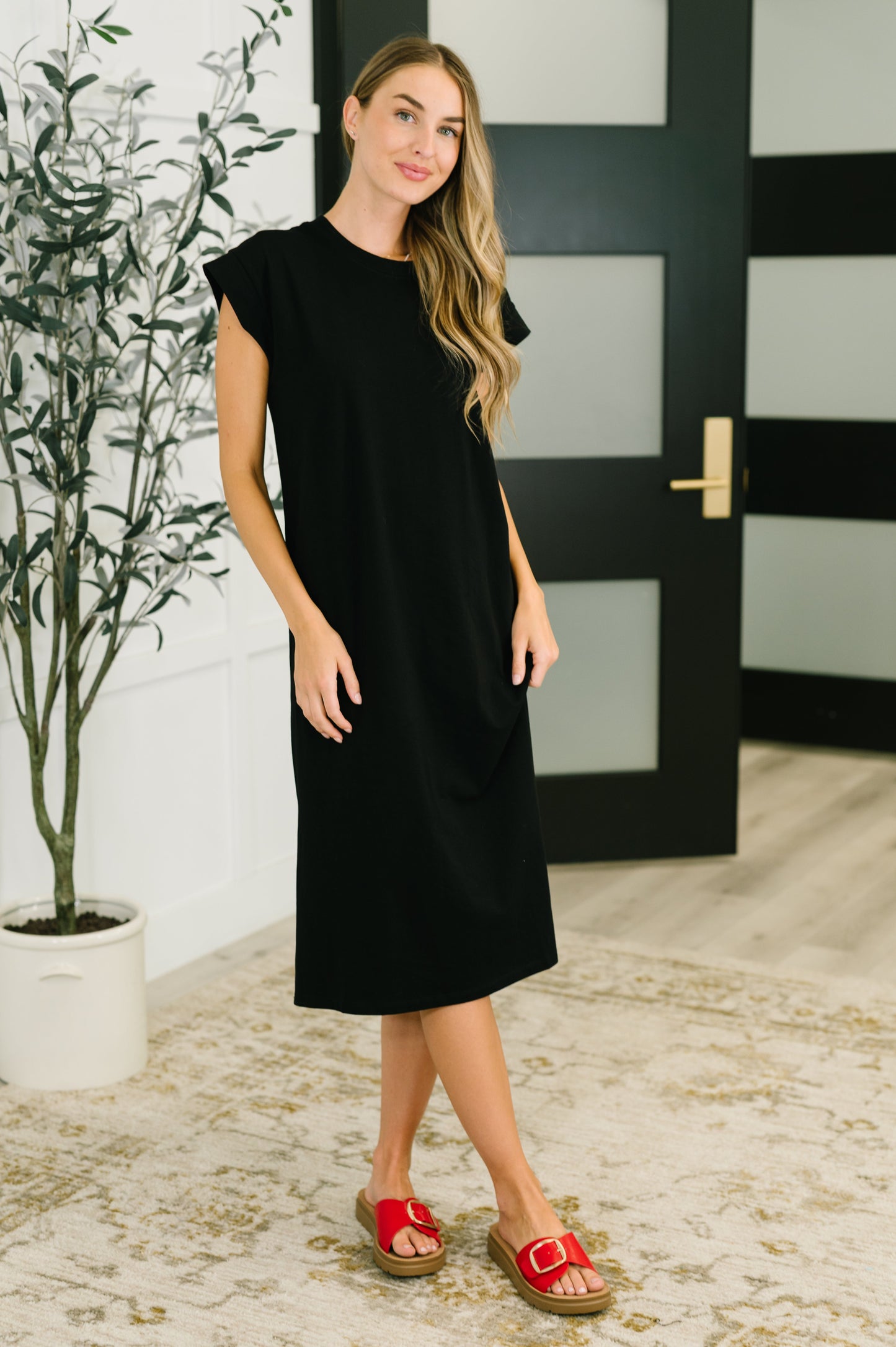 Sweet Like That Casual Dress in Black