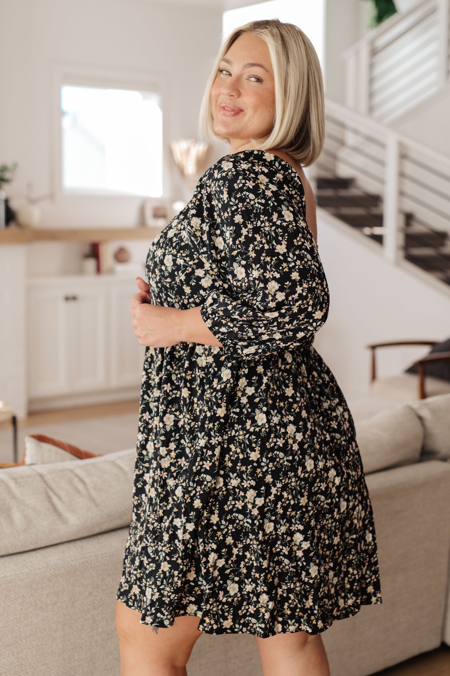 Back to the Start Floral Dress