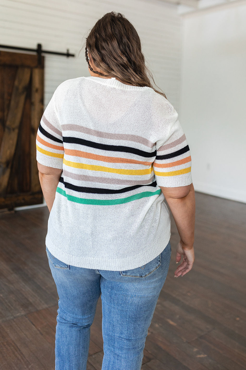 Derby Nights Retro Striped Top