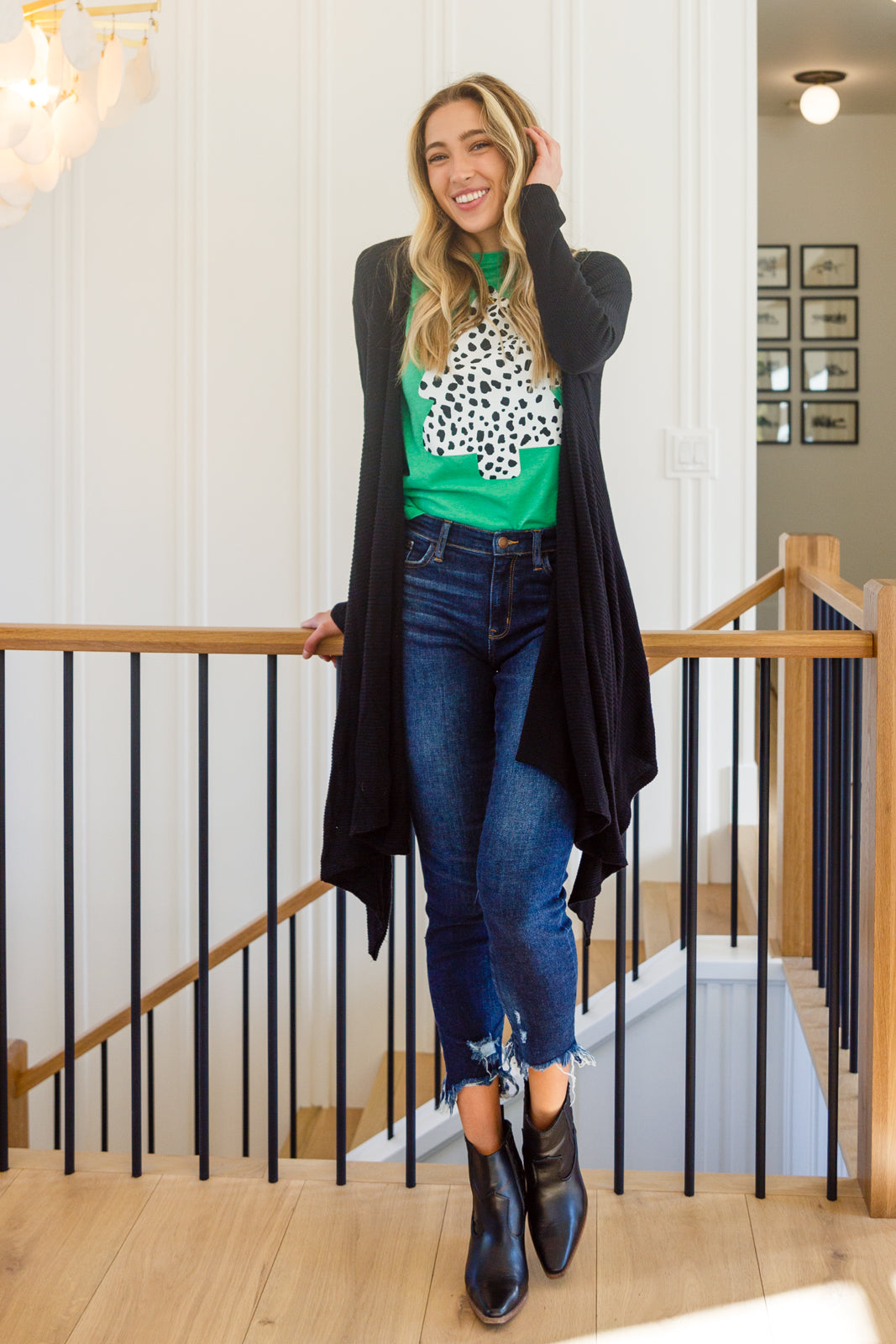 Ever Soft Cascade Cardigan With Pockets In Black