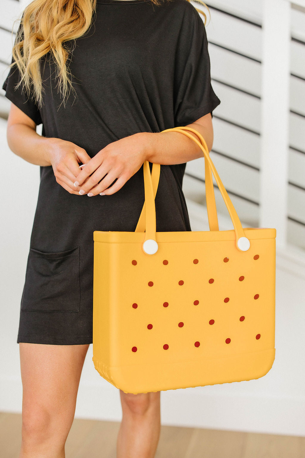 Waterproof Tote Bag in Marigold